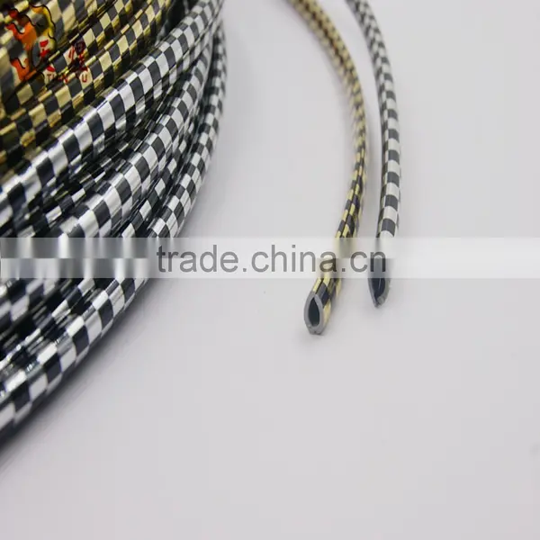 Easy Install PVC 4m Black and Silver Chrome U Type Interior Air Vent Grille Door Self Adhesive Edge Styling Moulding Trim Strip photo-4