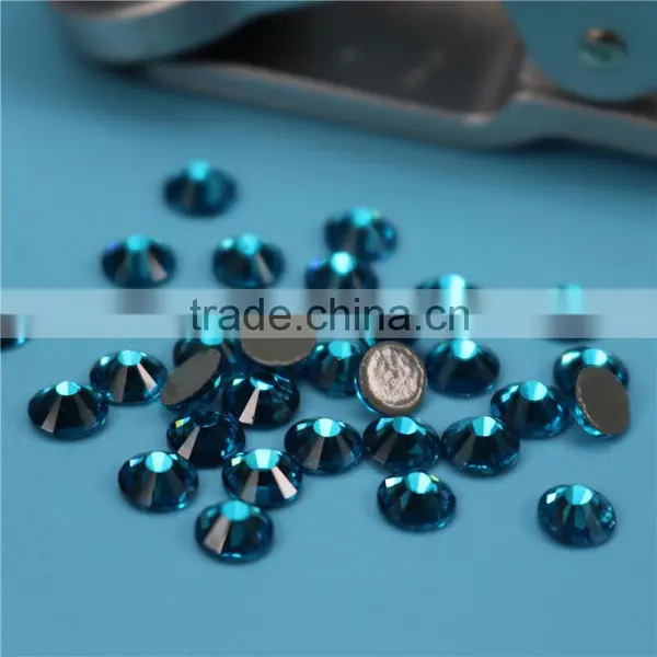 Top Quality Wholesale Light Sapphire Flatback Hotfix Crystal Stone for Jewelry photo-2