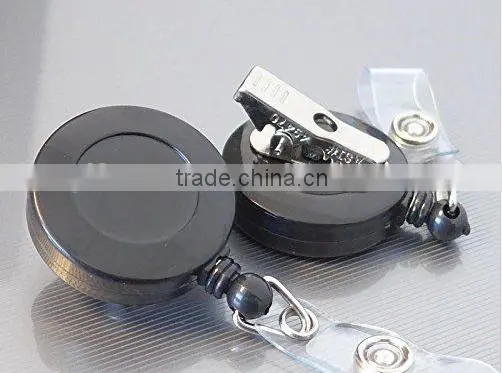 Retractable Badge Holder ID Card Holder Reel With SWIVEL-BACK Alligator Clip photo-2