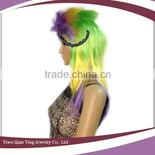 Cheap Multi Color Synthetic Punk Wigs photo-2