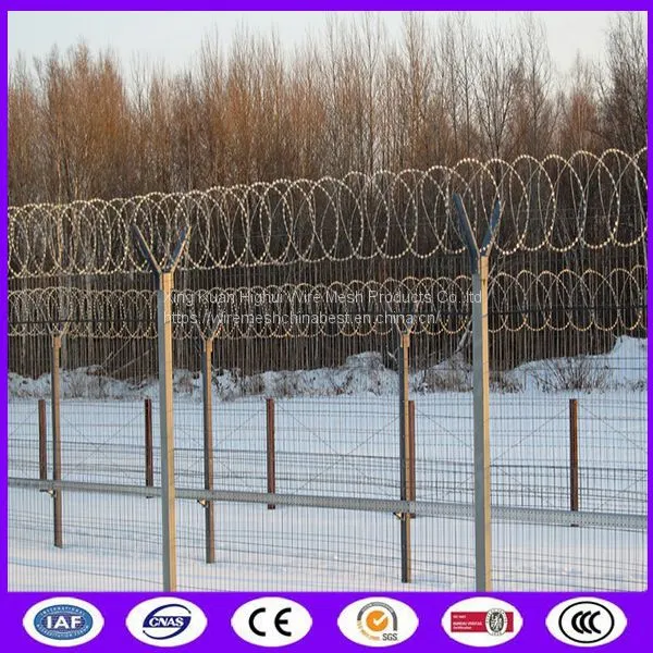 Coil Razor Barbed Wire Mesh Fencing Razor Barbed Tape Wire For Wall Top And Border photo-2