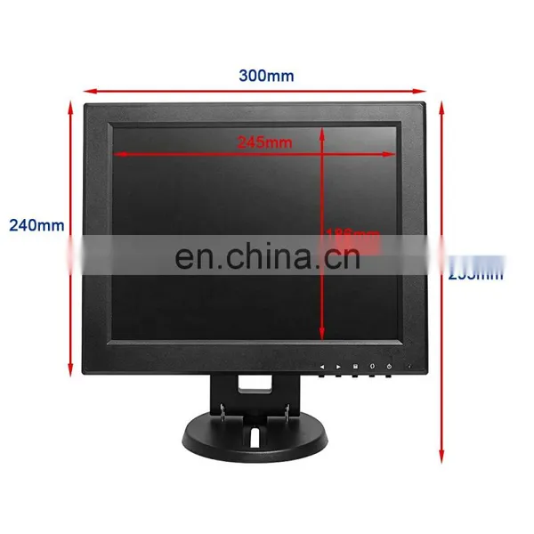 12 Inch Touch Screen Monitor 800X600 Lcd Ips Industrial Small Vga Video Display Store Touch Screen Monitor photo-2