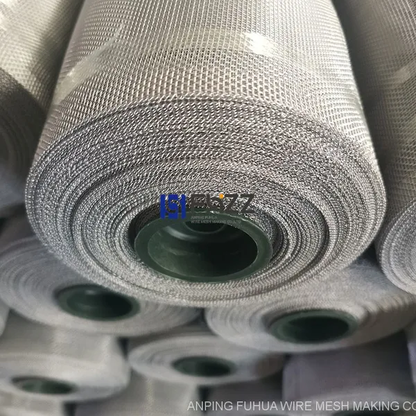 3.5ft×100ft 14×14 SS Finish Aluminium Woven Wire Mesh for Aluminium Screen Windows and Doors photo-4