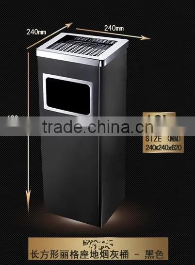 Waste Bin Container Price/Outdoor Metal Litter Bin/Dustbin/Garbage Trash Bin photo-2