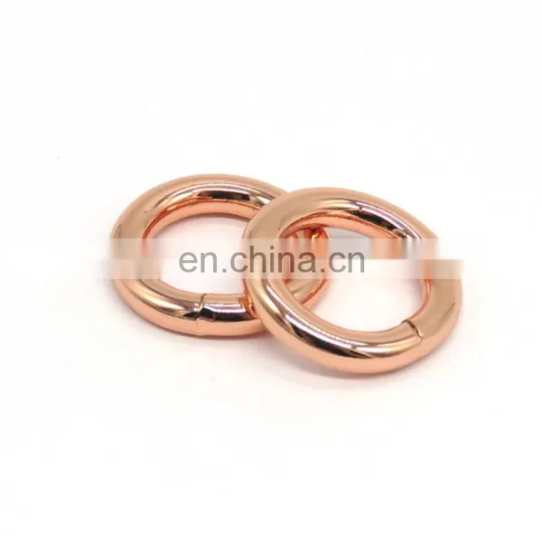 Rose Gold Iron Round Ring For Handbag photo-4