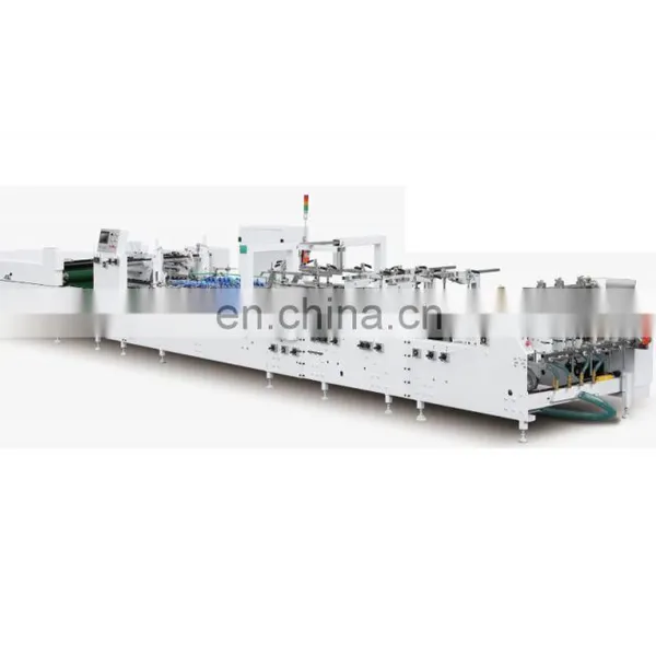 850 Corrugated Paper Lock Bottom Smart Folder Gluer ,Crash Lock Bottom Folder Gluer
