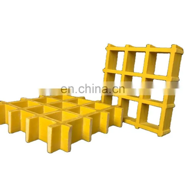 Fiberglass Plastic Composite Molded 50mm*50mm Platform Heavy-duty Anti-corrosion FRP Grating photo-3