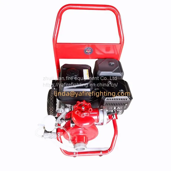 Trolley Cart Fire Pump Pompa Kebakaran di Troli Bomba de Fogo Sobre Rodas Pam Bomba