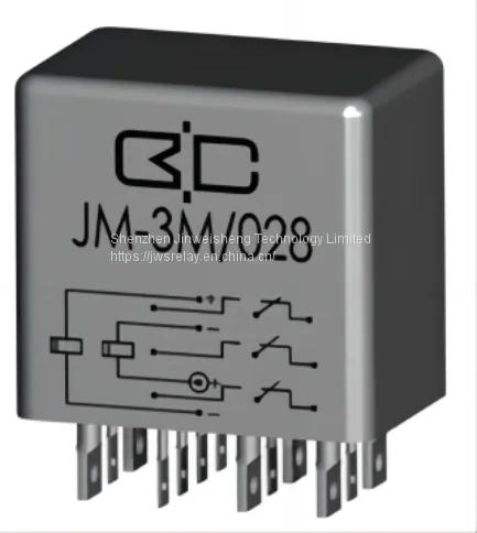 JM-3M High-power Sealed Magnetic Latching Relay 12V 27V 28V