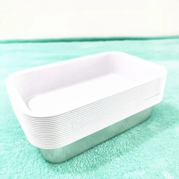 fast food box multi compartment rectangular packaging