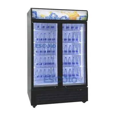 ES-900H Double Glass Door Commercial Cooler