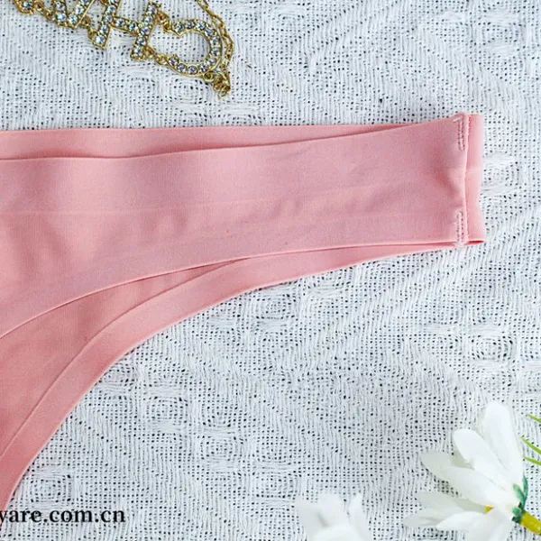 Seamless Women Underwear Thongs No Show Ladies Thong No Line Breathable Comfortable Panties Undies for Women photo-2