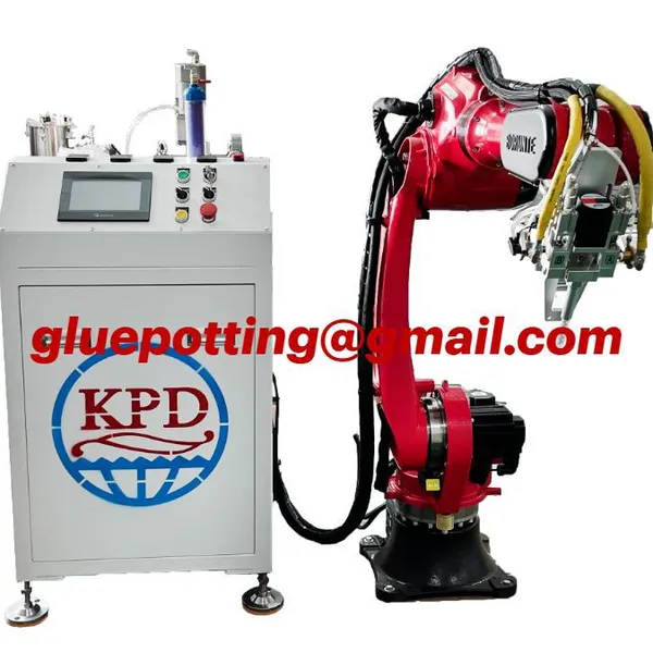 Two Parts Silicone Sealant Potting Compound Adhesive Mixing and Dosing and Filling Machine For Solar PV Module Junction Box photo-4
