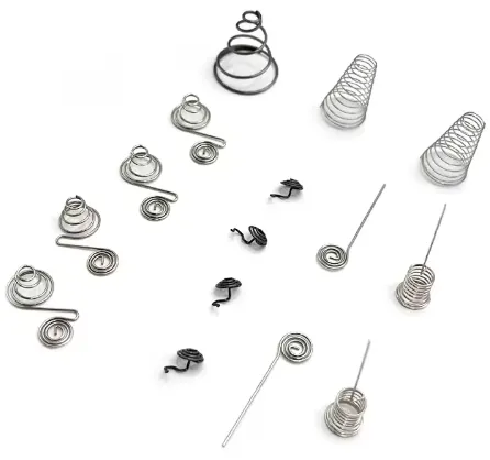 Coil Style Stainless Steel Spring Contacts Industrial AA Battery Holders With Umbrella Compression Spring Touch photo-2
