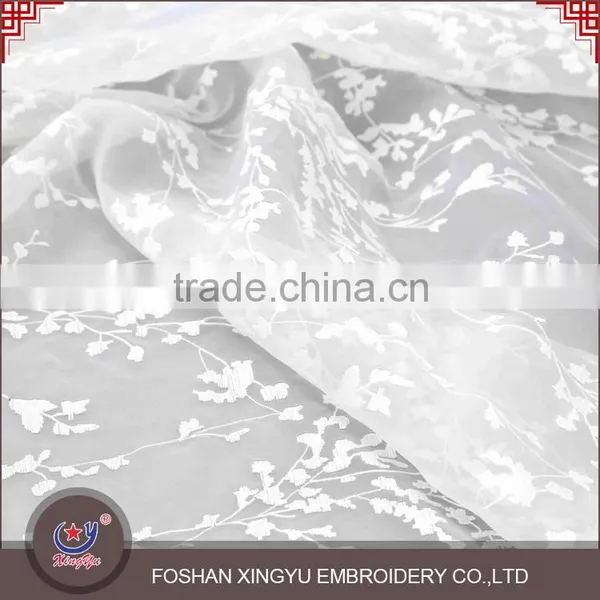 New Design Promotional Lighting and Soft Water Soluble Flower Embroidery Tulle Custom Lace Fabric photo-3