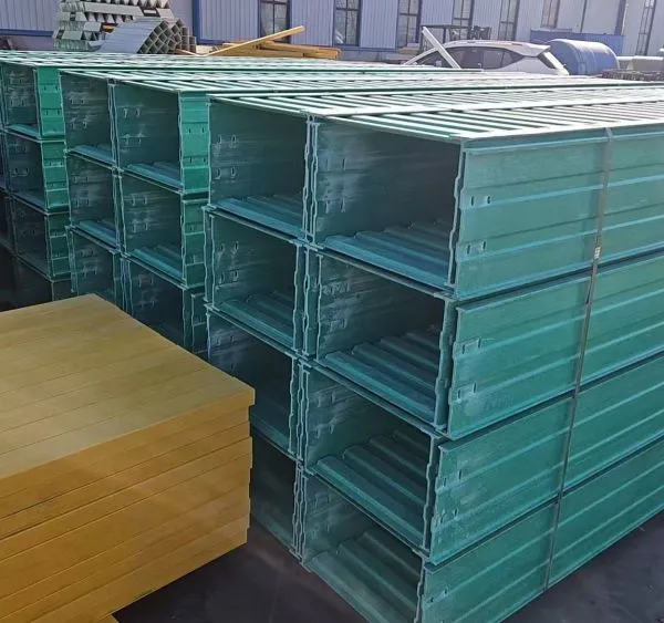 UV Resistant FRP Ladder Type Cable Tray Lightweight Fiberglass Cable Support for Offshore Marine Project photo-4
