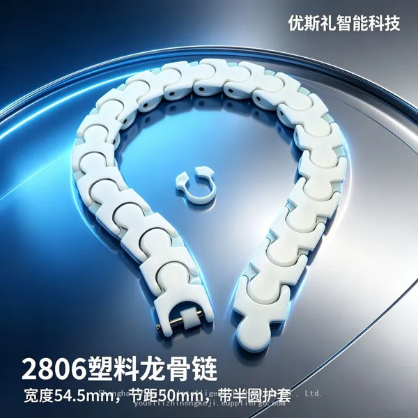 2806 Plastic Keel Chain，With a half-round cover，Dairy drink conveyor belt，conveyor belt