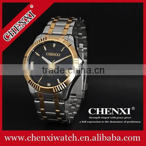 Fashion 2016 Chenxi Branding Stainless Steel Gold Quartz Watch