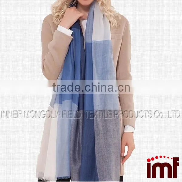 Womens Spring Cashmere Tartan Plaid Long Fashion Scarves and Wraps photo-3