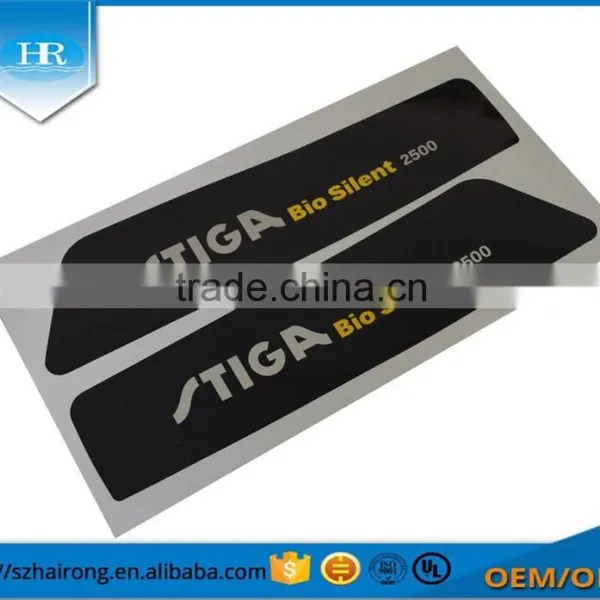 Customized Glossy Hot Stamping Brand Logo Synthetic Paper Covering Film Adhesive Stickers photo-2
