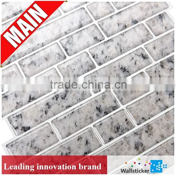 Bathroom Wall Tile Square Glass Mixed With Crystal Mosaic photo-2