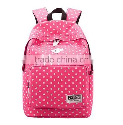 Leisure School Students Shoulder Bag for Polyester Backpack With Dot Bag photo-3