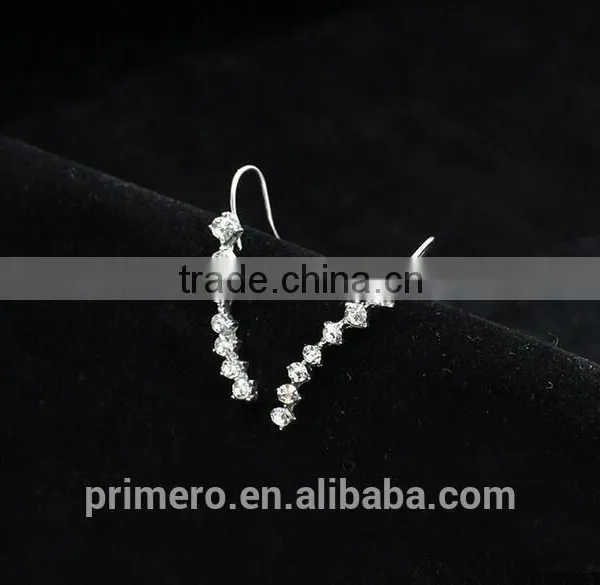 New Designer Fashion Jewelry 7 Cubic Zircon Stones Earrings photo-6