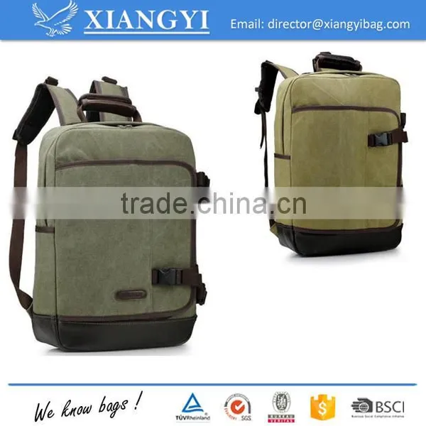 Vintage Canvas School Backpacks Shoulder Bags Computer Backpack photo-4