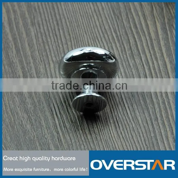 Modern Zinc Alloy Cabinet Hardware ,Satin Nickel Drawer Knob,Roundness Chrome Cabinet Knobs photo-3