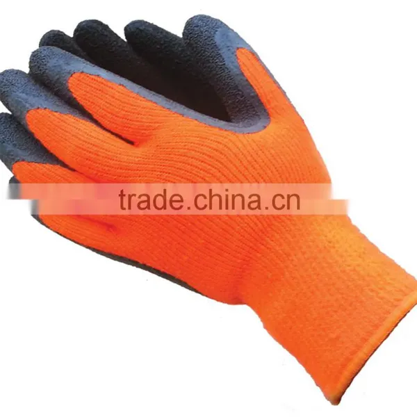 CE Certification 13G Black Latex Rubber Coated Cotton Liner Cut Resistant Safety Hand Gloves for Construction Work photo-4