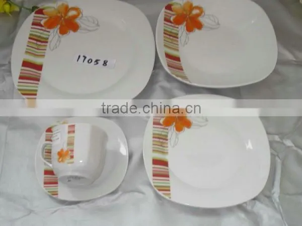 Hot Sell Ceramic Round Dinner Set With Balloon Decal for Wholesale photo-4