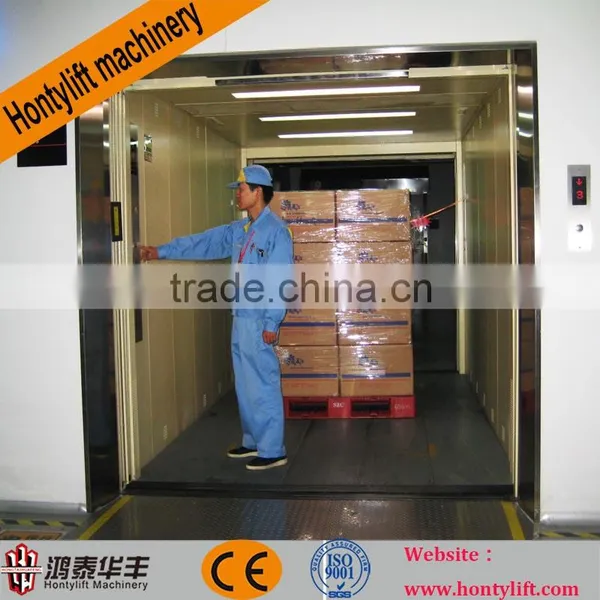 Hydraulic Vertical Cargo Platform Lift/wall Mounted Hydraulic Lead Rail Lift photo-5