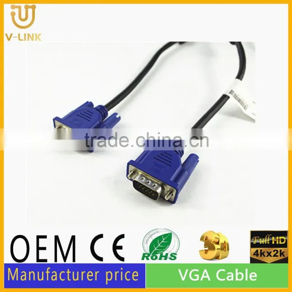 China High Definition he Male to Male Vga to Vga Cable 3+5/3+6/3+9 photo-3