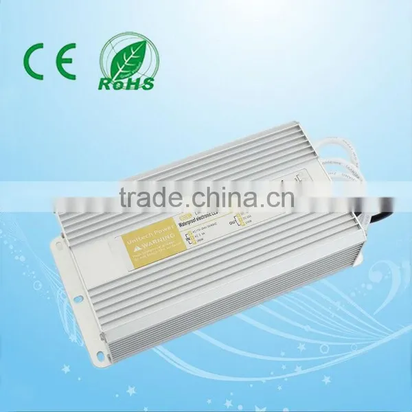 Good Sales 250w 12v 15v 24v 48v Waterproof Electronic Led Driver With CE ,ROHS, 2years Warranty