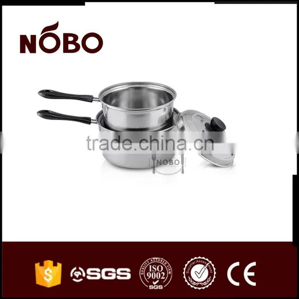 Single Handle Steel Lid Stainless Steel Milk Boiling Pot photo-3