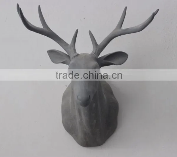 Deer Head Fiberglass Statue Animal Statues photo-4