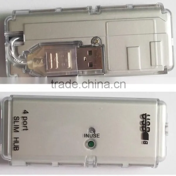 Customise LOGO Crystal 4 Port Mini Usb Hub Factory Price Usb Hub, USB 2.0 Man Hub photo-6