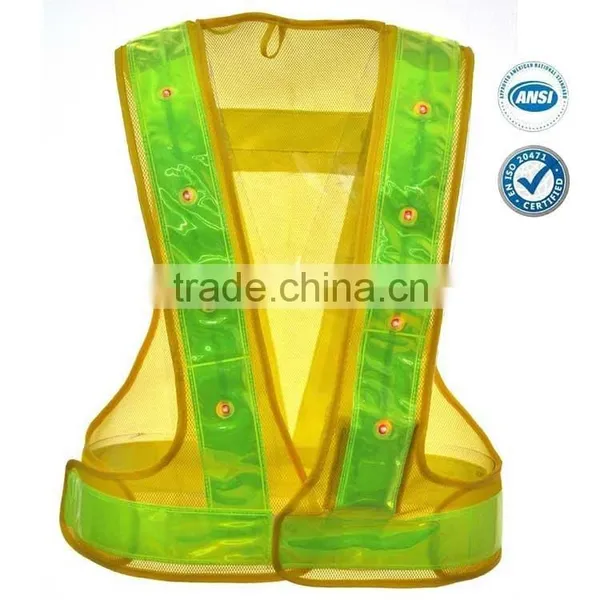 Yellow LED Safety Vest