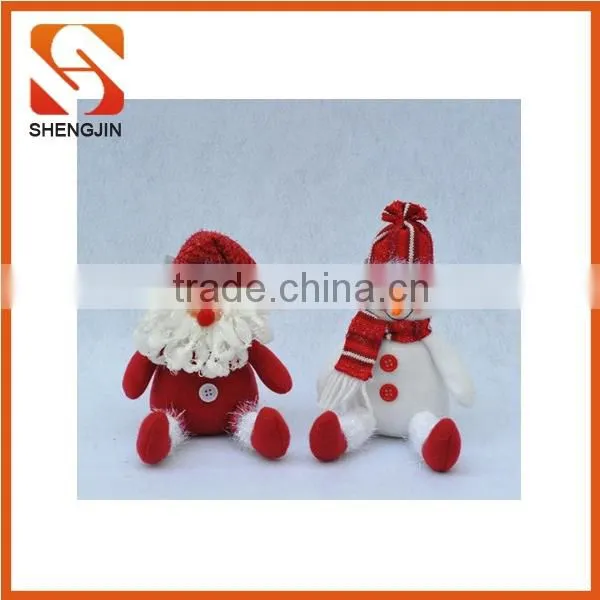 SJ-6586 14 " Hot Selling Christmas Fleece Decoration Santa Doll Hangging photo-2