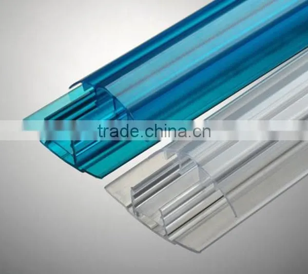 XINHAI polycarbonate U profile or H profile Assembly accessories aluminium profile and accessories system