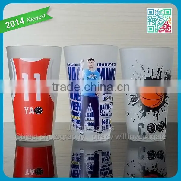 Advertise Glass Cup Milk Glass Fashion Small Cute Glass Cup Support Wholesale Frosted Glass Cup photo-2