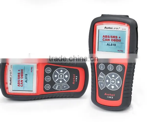 Original AL619 Auto Diagnostic Code Reader Autel AutoLink AL619 AUTO Scan Tool With ABS and SRS DHL Free Shipping photo-2