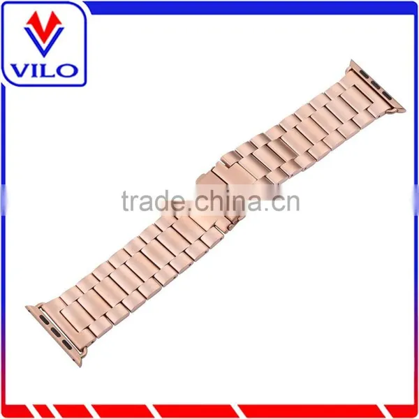 Stainless Steel Metal Wristband HOCO Stainless Steel Watch Strap Classic Buckle Adapter Watch Band for Apple Watch photo-5