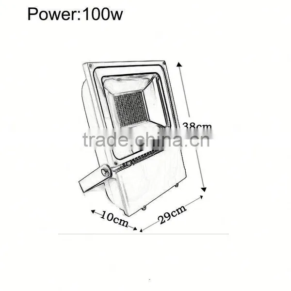 100w Waterproof Meanwell LED Outdoor Flood Light photo-2