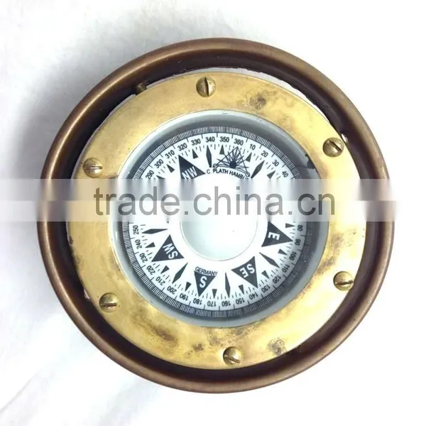 Nautical Brass Maritime Compass -GYROSCOPE ANTIQUE Compass 13513 photo-4