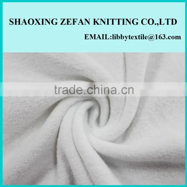 100% Polyester Plain Dyed Terry Fleece Fabric