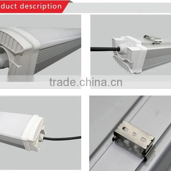 2ft 4ft 5ft 100-277V 50-60Hz LED Tri-proof Lamp Fixtures IP65 With 3years Warranty photo-3