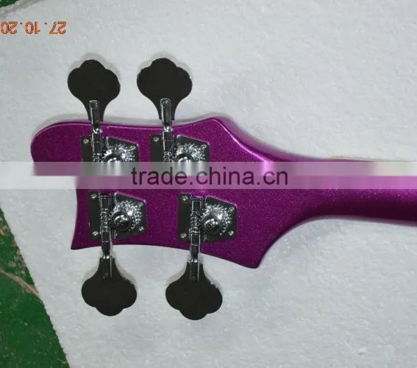 4 String Electric Bass Guitar Ricken for Backer Bass Guitar Set-in Neck Metallic Color Can Custom photo-5