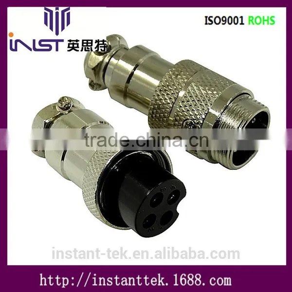 INST GX16 8pin Metal Srcew Waterproof Airplug Connector photo-5