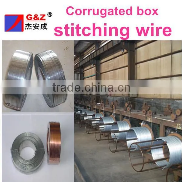 The popular corrugated folder box flat galvanized stitching wires
